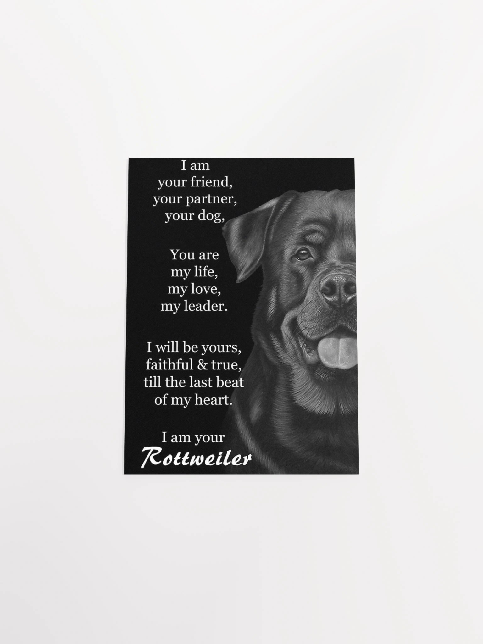 Faithful Rottweiler Love Poster product image (8)