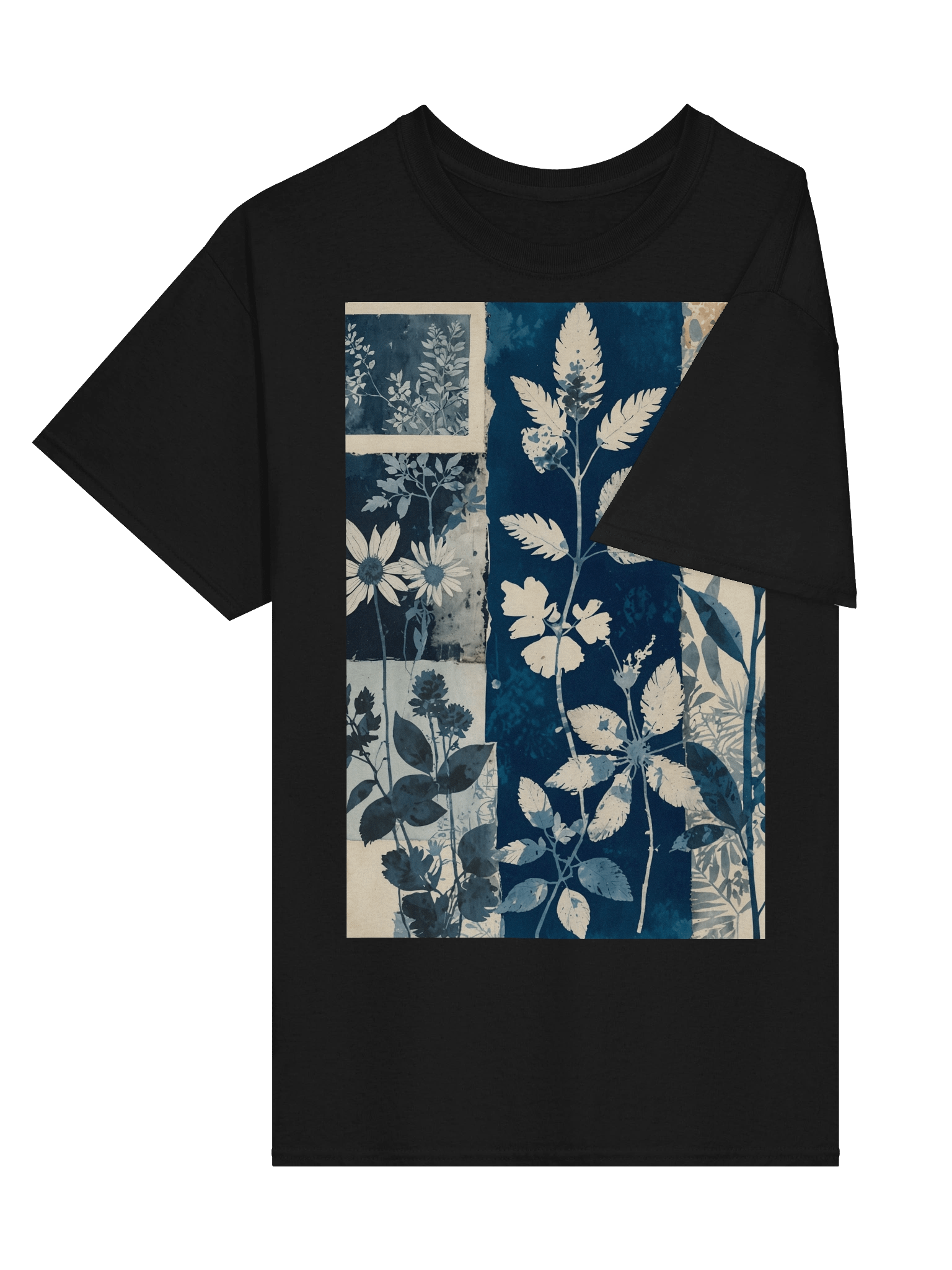 Cyanotype Botanical Collage Graphic Tee product image (17)