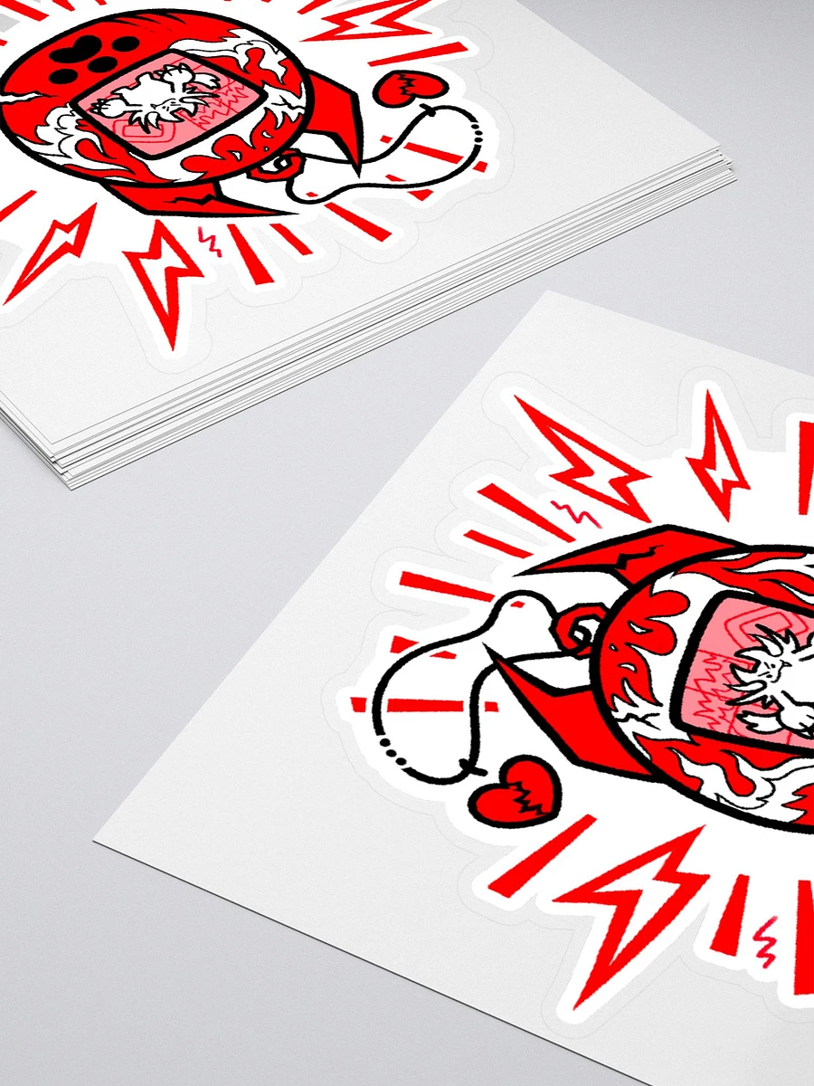 Heartbreaker Virtual Meow // Sticker - Red product image (12)