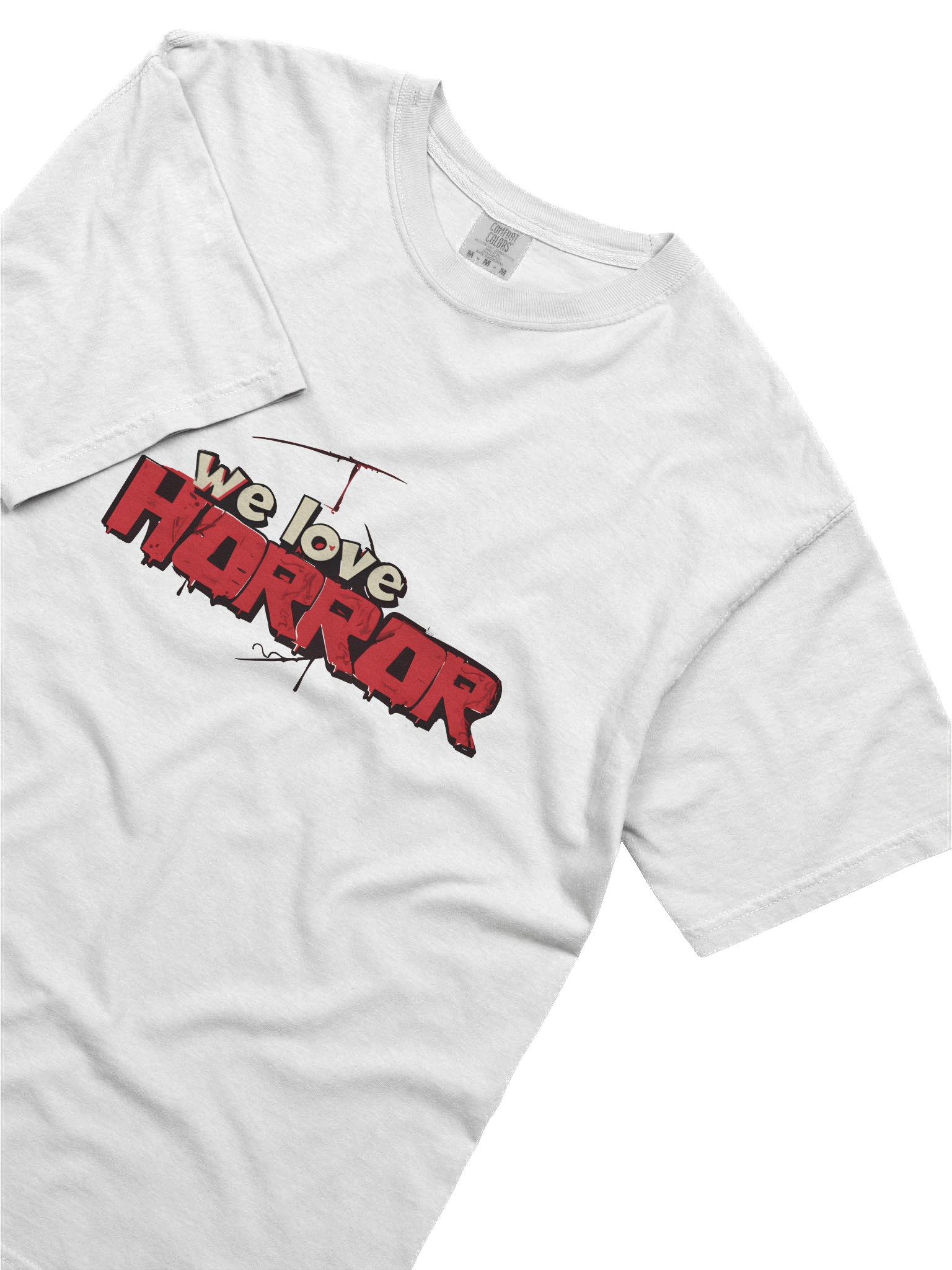We Love Horror Typography T-Shirt product image (5)