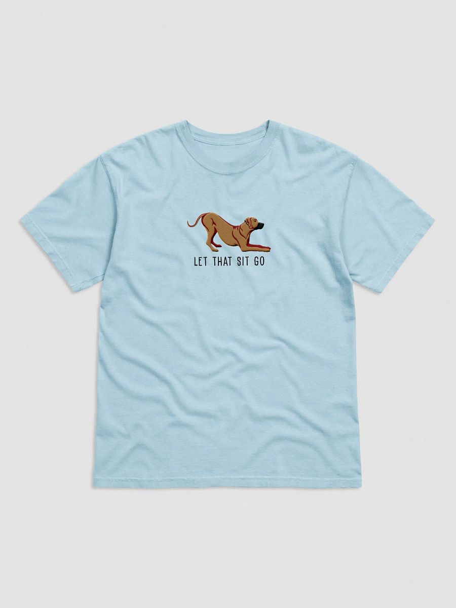 Let That Sit Go T-Shirt(Embroidered) of a Rhodesian Ridgeback product image (1)