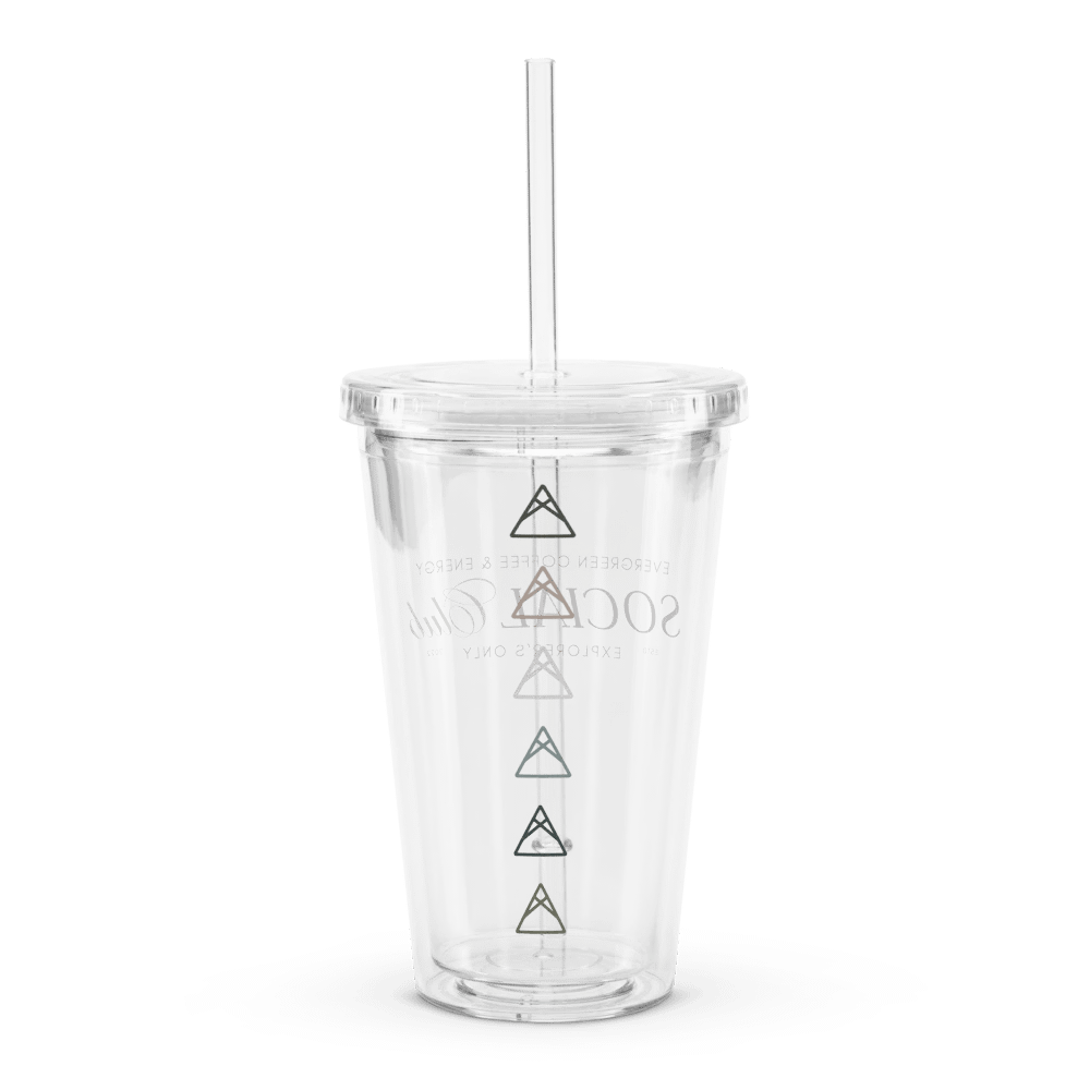 Social Club Clear Plastic Tumbler | Sip Society product image (3)
