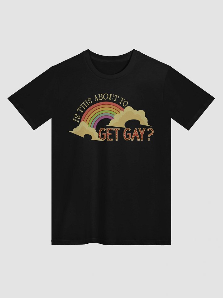 Is This About To Get Gay? Black Unisex Tee product image (1)