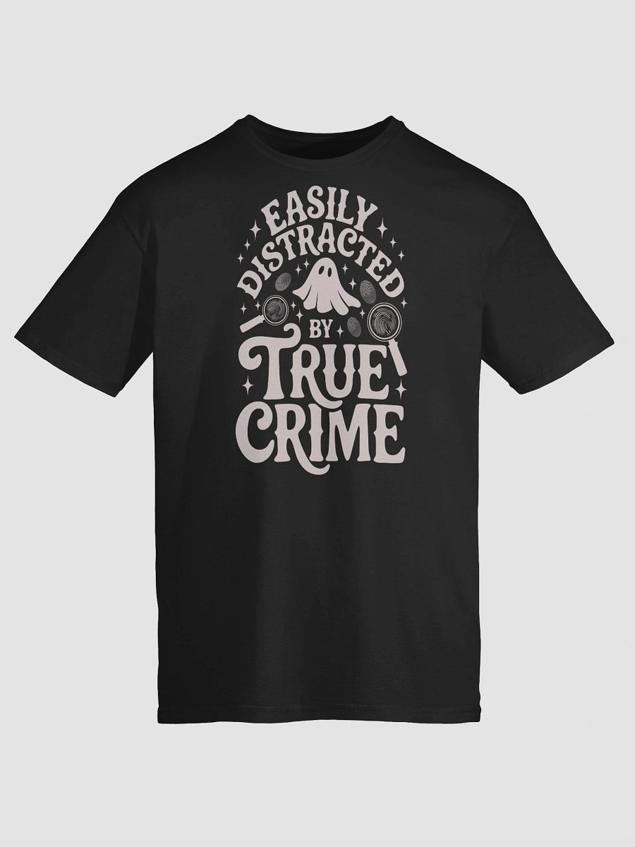 Easily Distracted by True Crime Spooky Halloween Ghost T-Shirt product image (10)