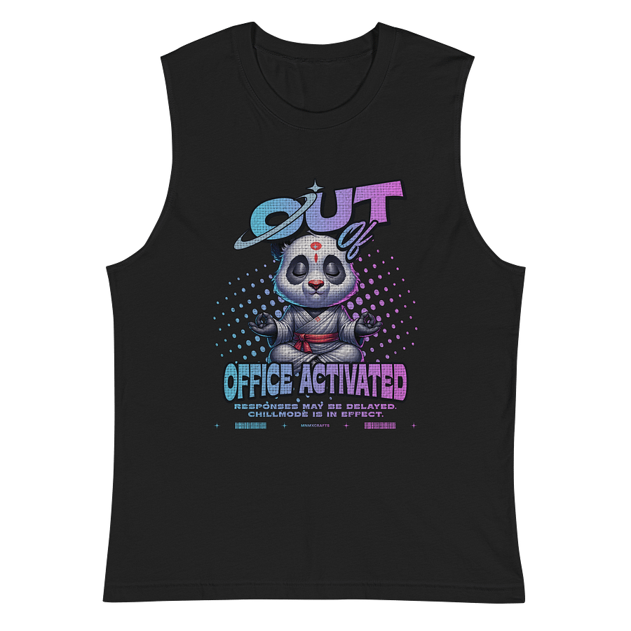 Out of Office Chillmode Panda Activated Muscle Tank product image (3)