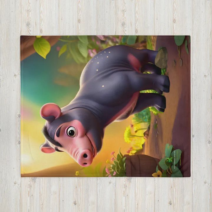 Endangered Species - Mexico - Tapir Throw Blanket product image (2)