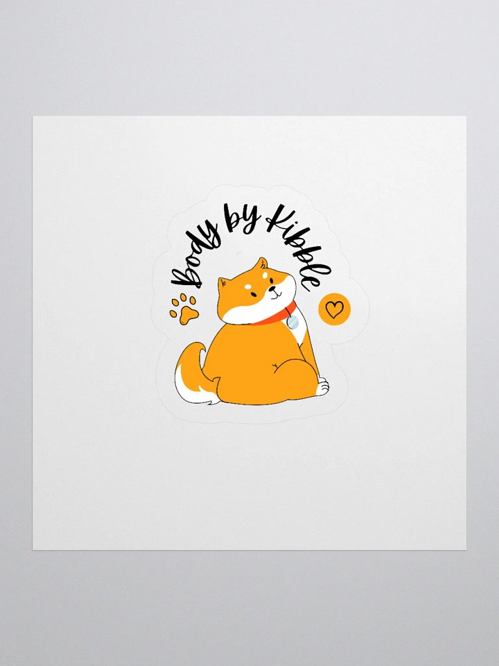 Charming Doggy Kiss Cut Stickers product image (1)