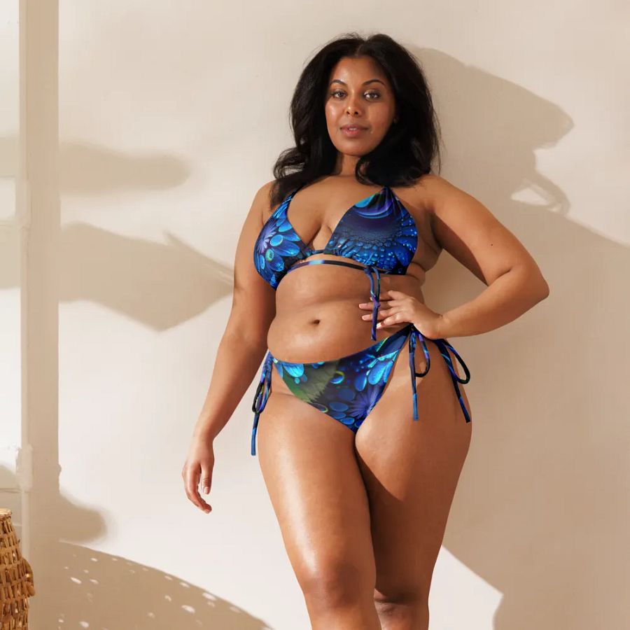 Kawaiikitten Exclusive Premium Dew Drop Deep Blue Bikini product image (10)