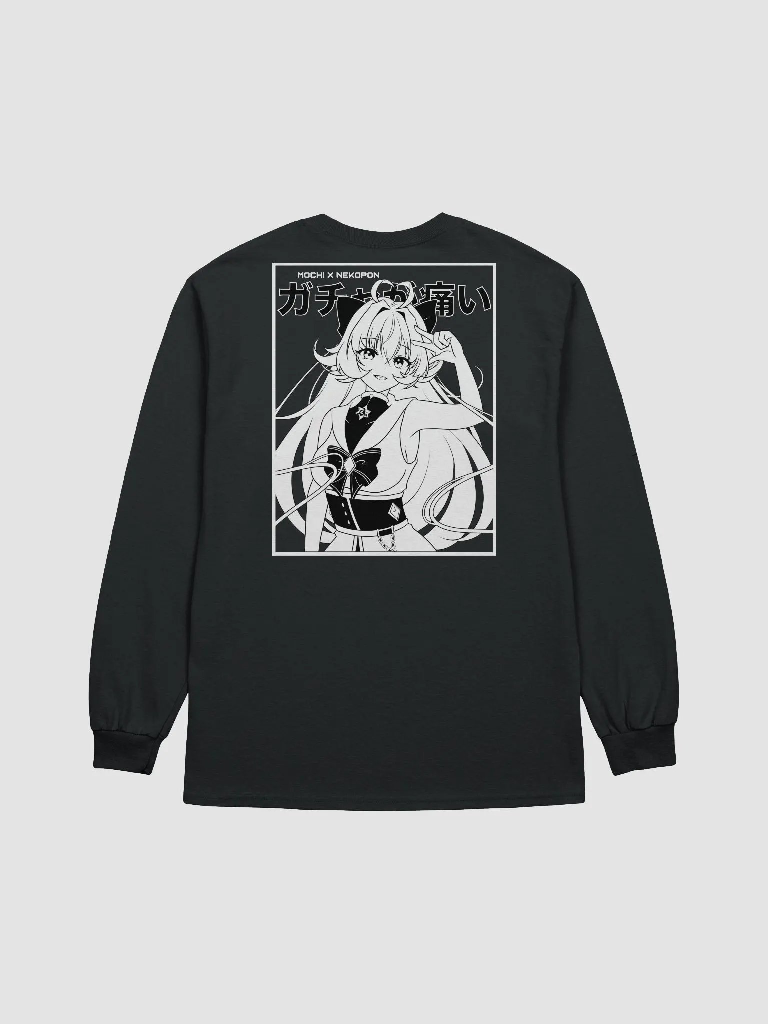 Mochi X Nekopon Long-sleeve (Dark Mode) product image (9)