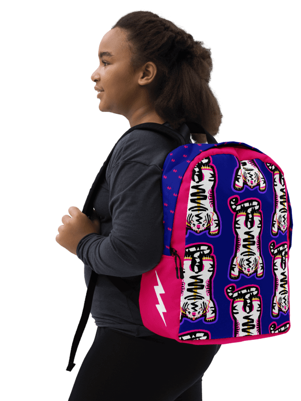 Pink & White Tiger Backpack - Electric Tiger Club product image (3)