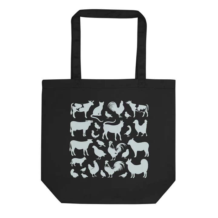 "Farm animals" black bag (medium size) product image (2)