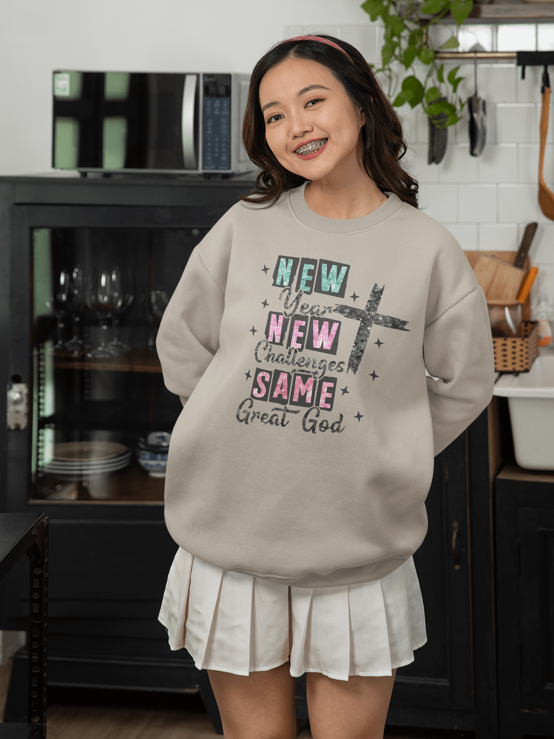 Glittery New Year Same Great God Crewneck - Perfect for New Years product image (9)