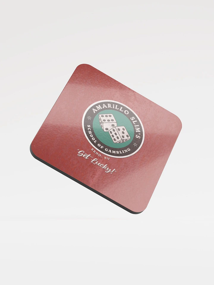 Amarillo Slim's School of Gambling Beverage Coaster product image (1)