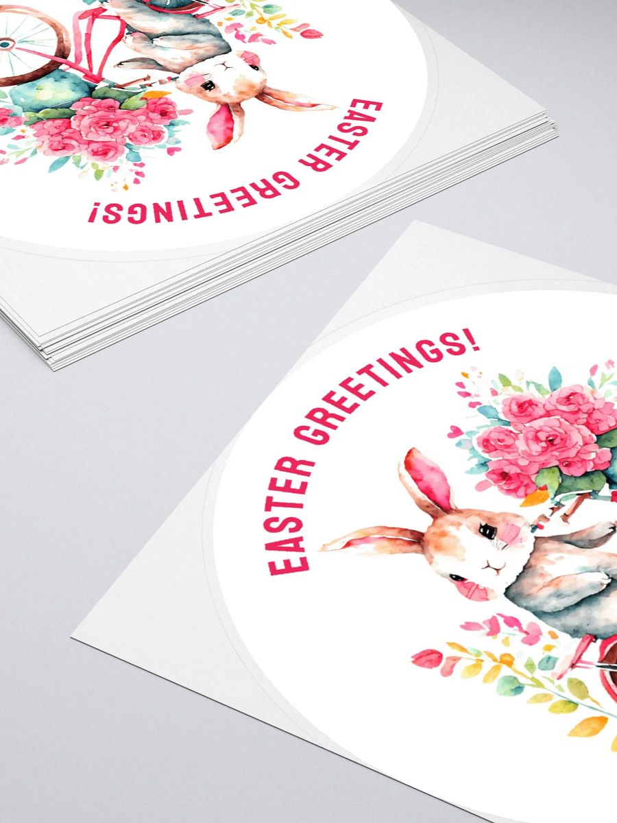 Easter Greetings Bunny Riding Floral Bike product image (5)