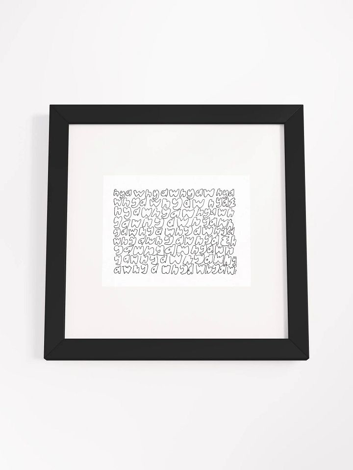 hyaw hyaw hyaw Panel Card Print Framed product image (1)