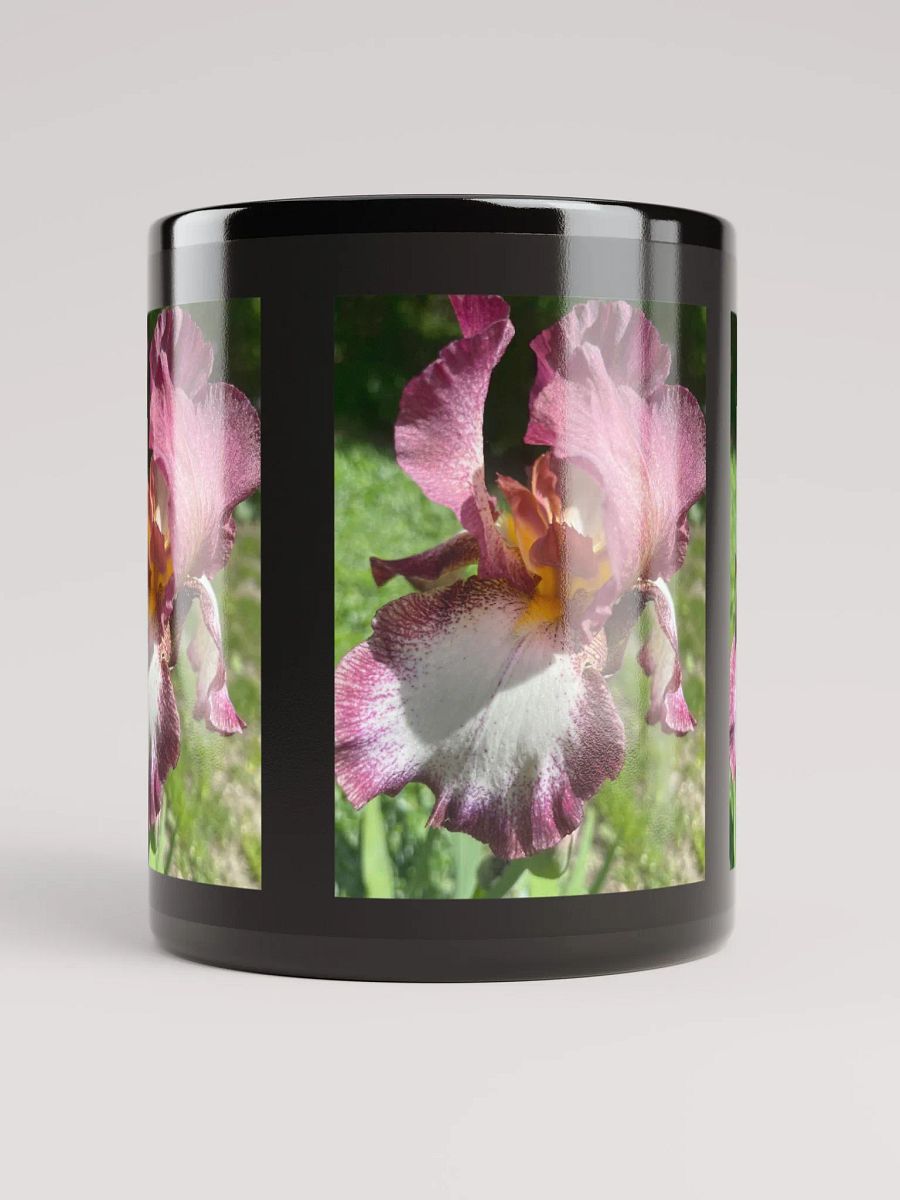 Burgundy Iris Black Coffee Mug product image (9)