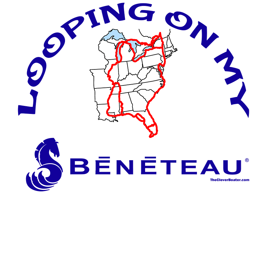 Looping On My Beneteau - T-Shirt - Light Shirt w/Blue Logo product image (5)