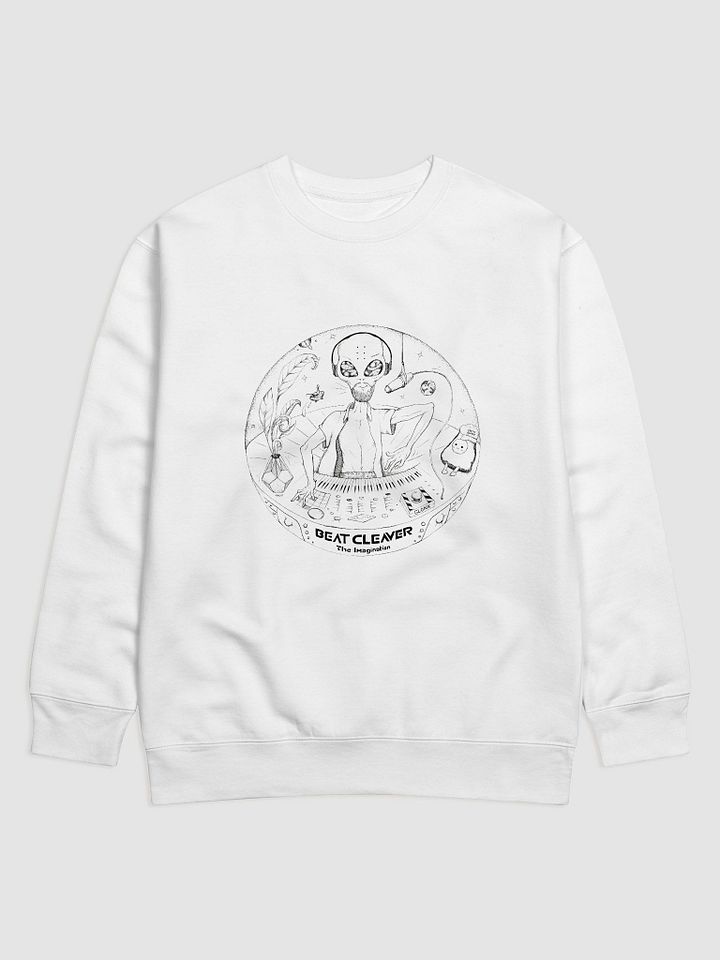 BC Sketch style White Jumper product image (1)