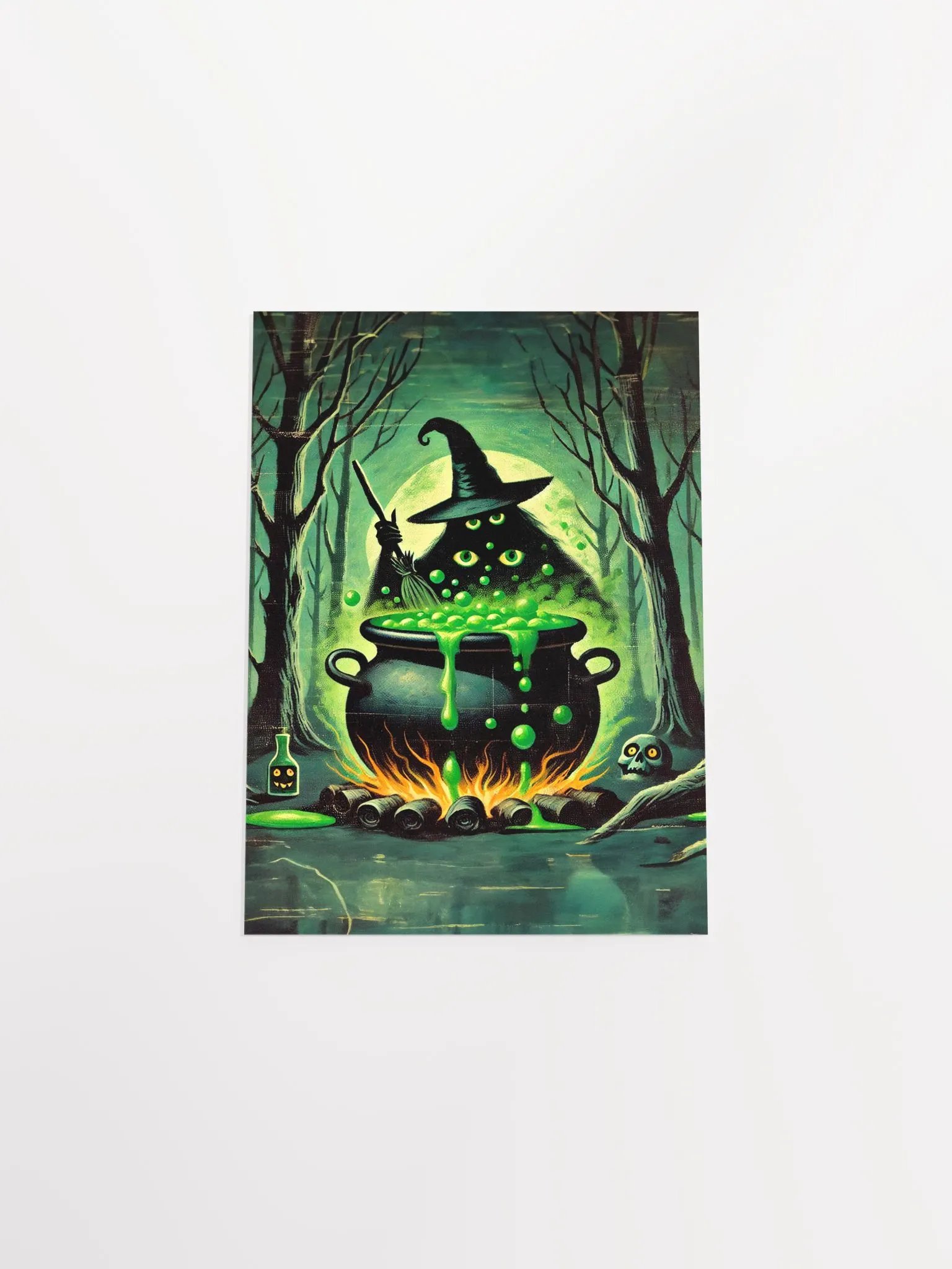 Cauldron Monster Stirring Witch's Brew Poster product image (30)