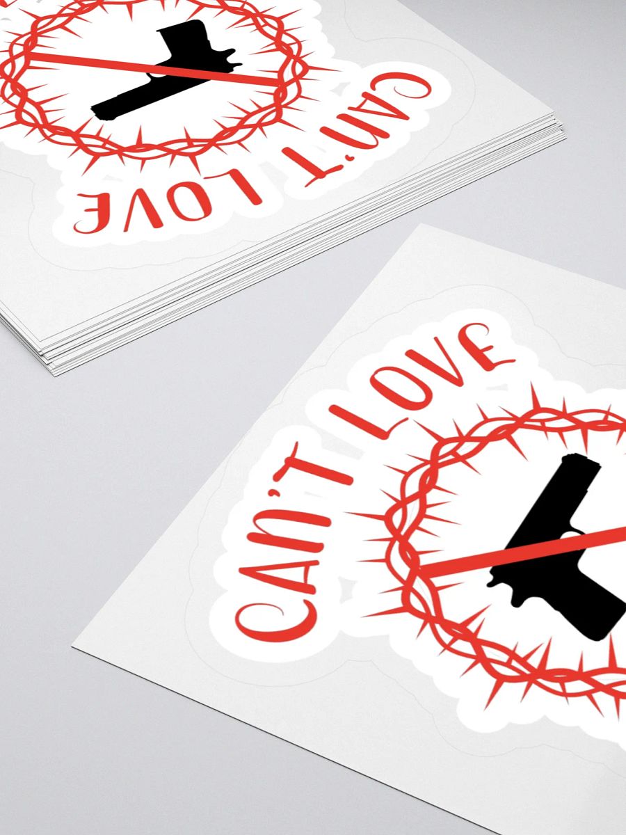 Can't Love Guns And Jesus Sticker product image (4)