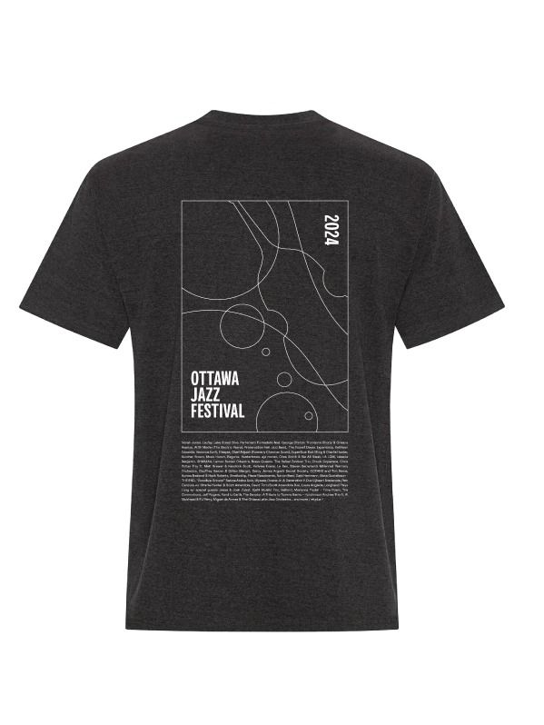 Ottawa Jazz Festival 2024 T-Shirt Grey & White product image (1)