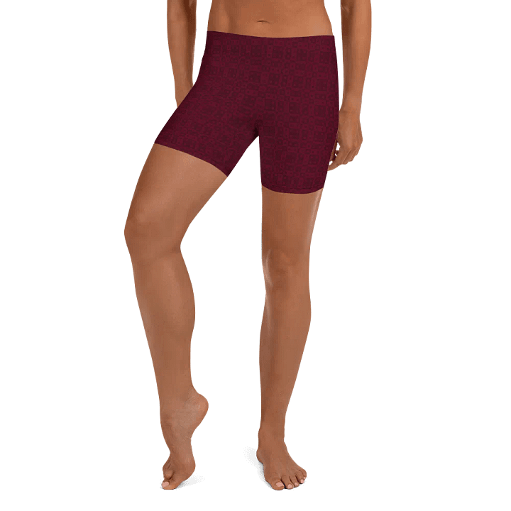 Yoga Shorts in Burgundy product image (2)