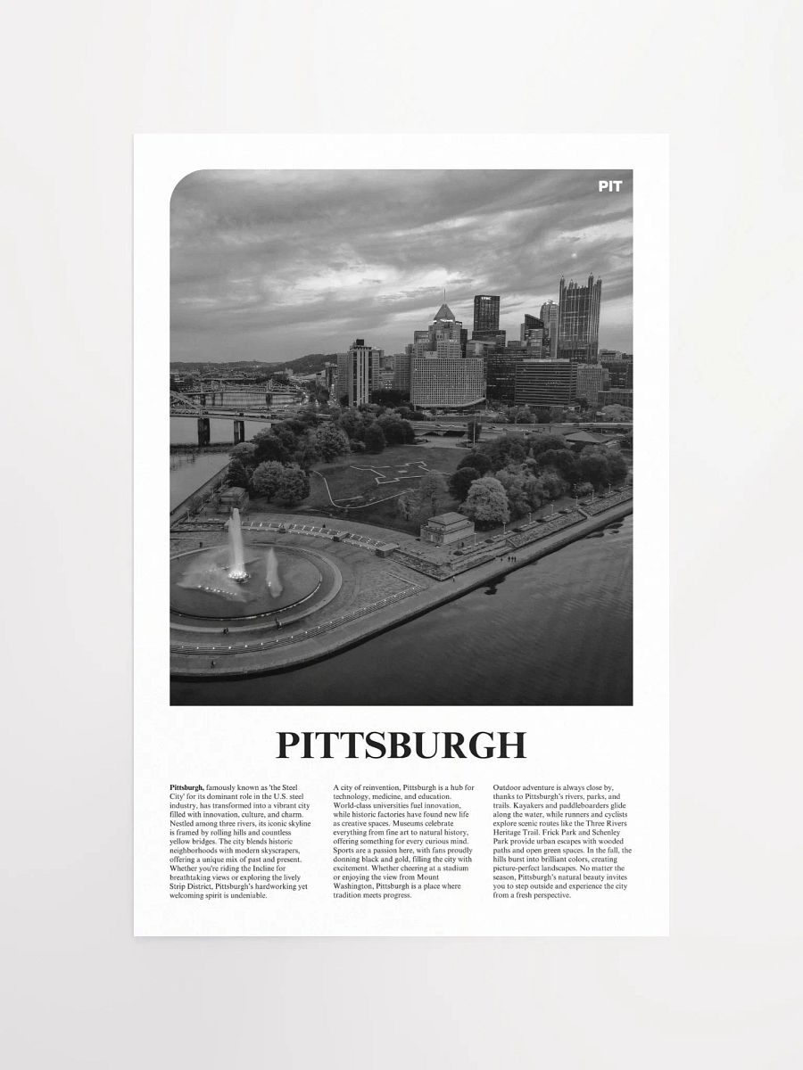 Pittsburgh 03 Newspaper Poster product image (5)