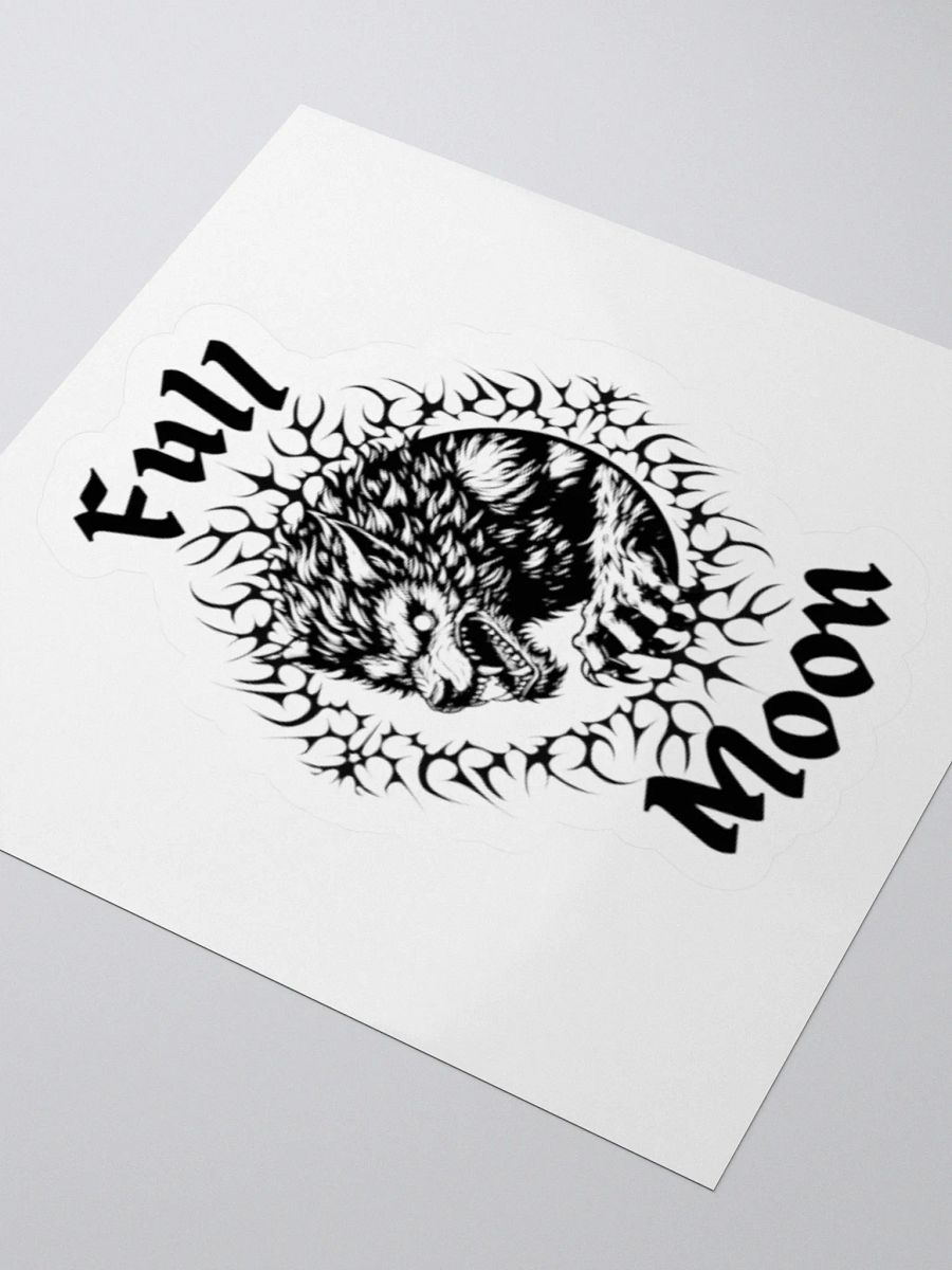 Full Moon Wolf Kiss Cut Stickers product image (10)