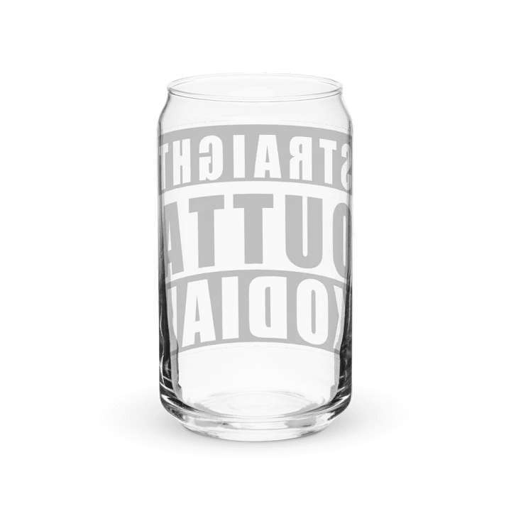 Straight Outta Kodiak Can-shaped Glass product image (6)