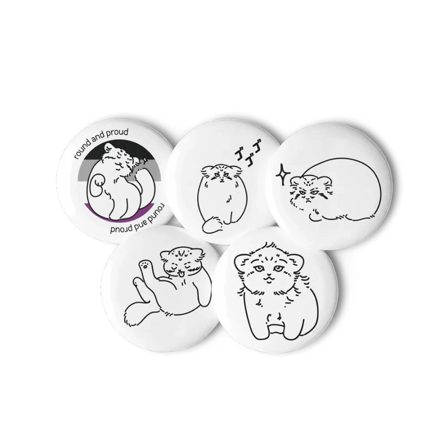 Pride Manul Pin Set - Asexual product image (11)