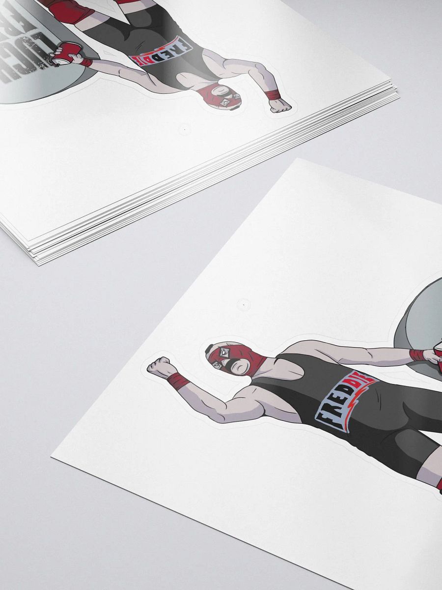 LuchaFredDIE gravestone sticker product image (5)