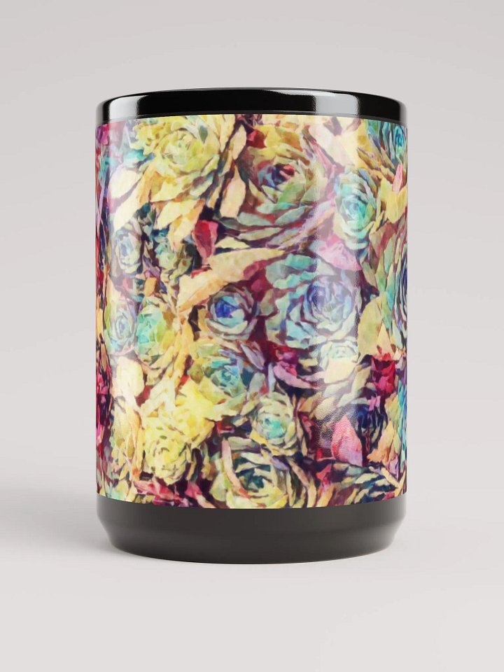 Abstract Graphic | Black Coffee Mug | Symphony Succulent product image (2)