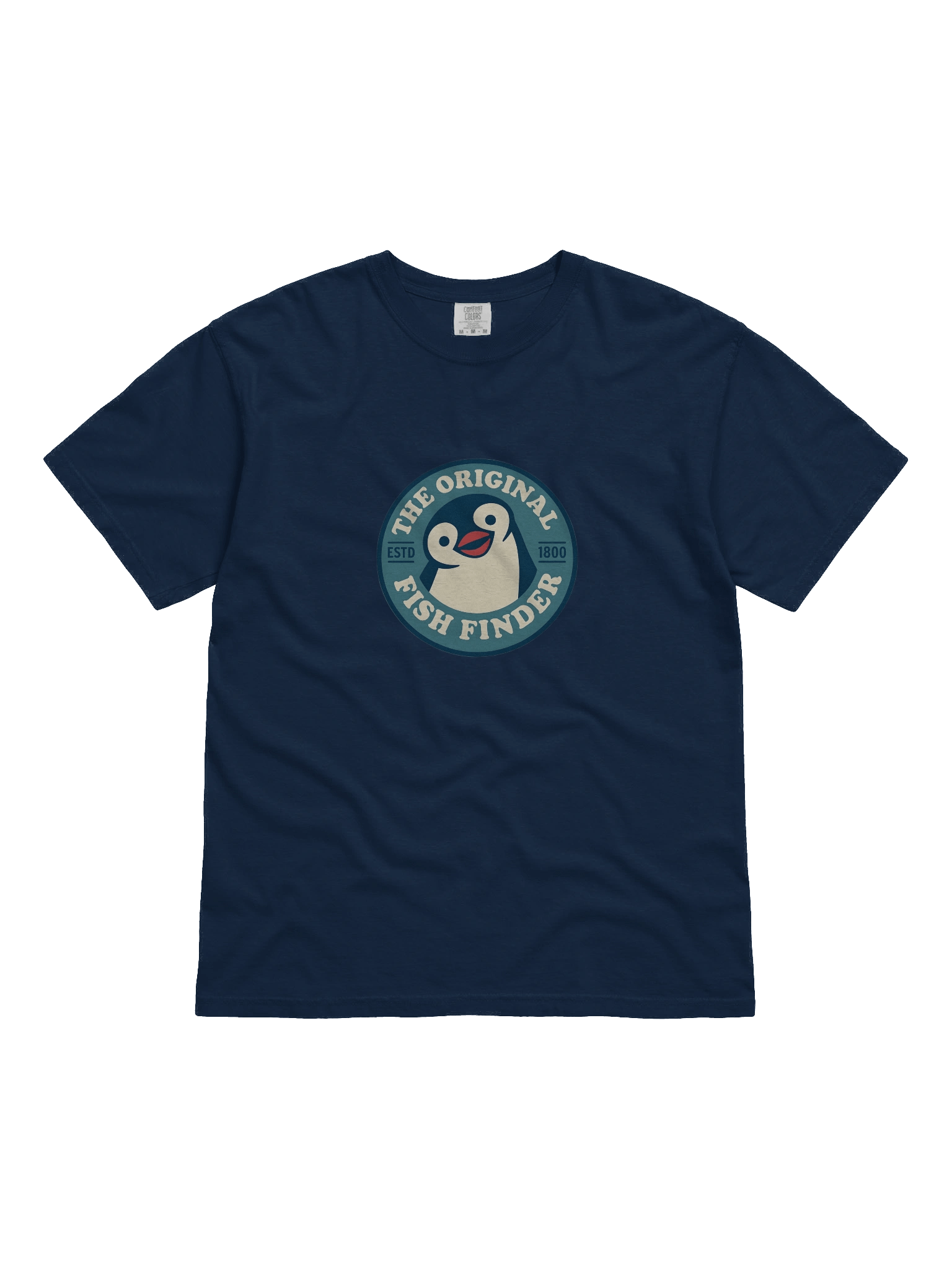 TOFF Penguin T-Shirt / The Original Fish Finder Penguin T-Shirt Full Colour Heavyweight product image (1)