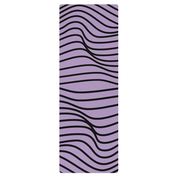 Purple and Black Yoga Mat product image (1)
