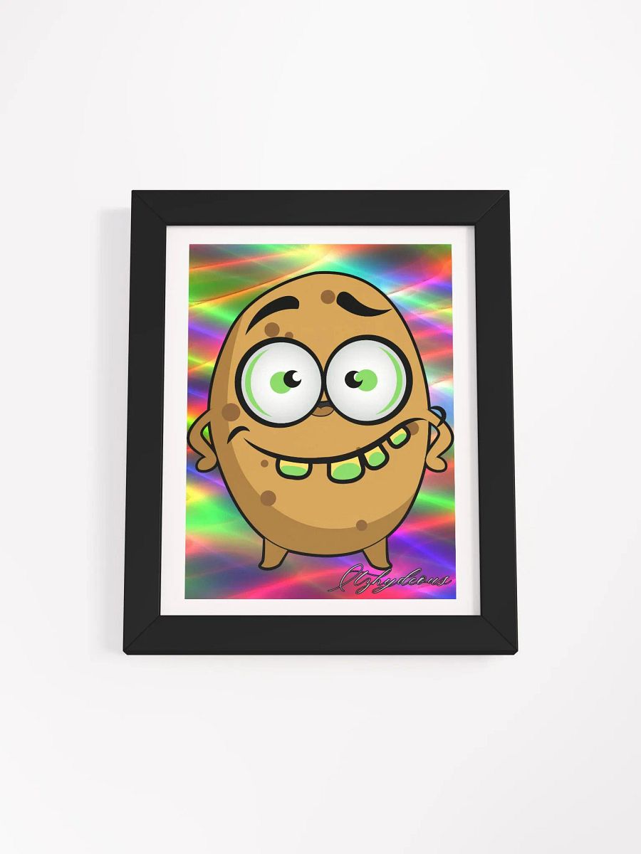 Spudtastic Radiance: Framed Cartoon Poster product image (1)