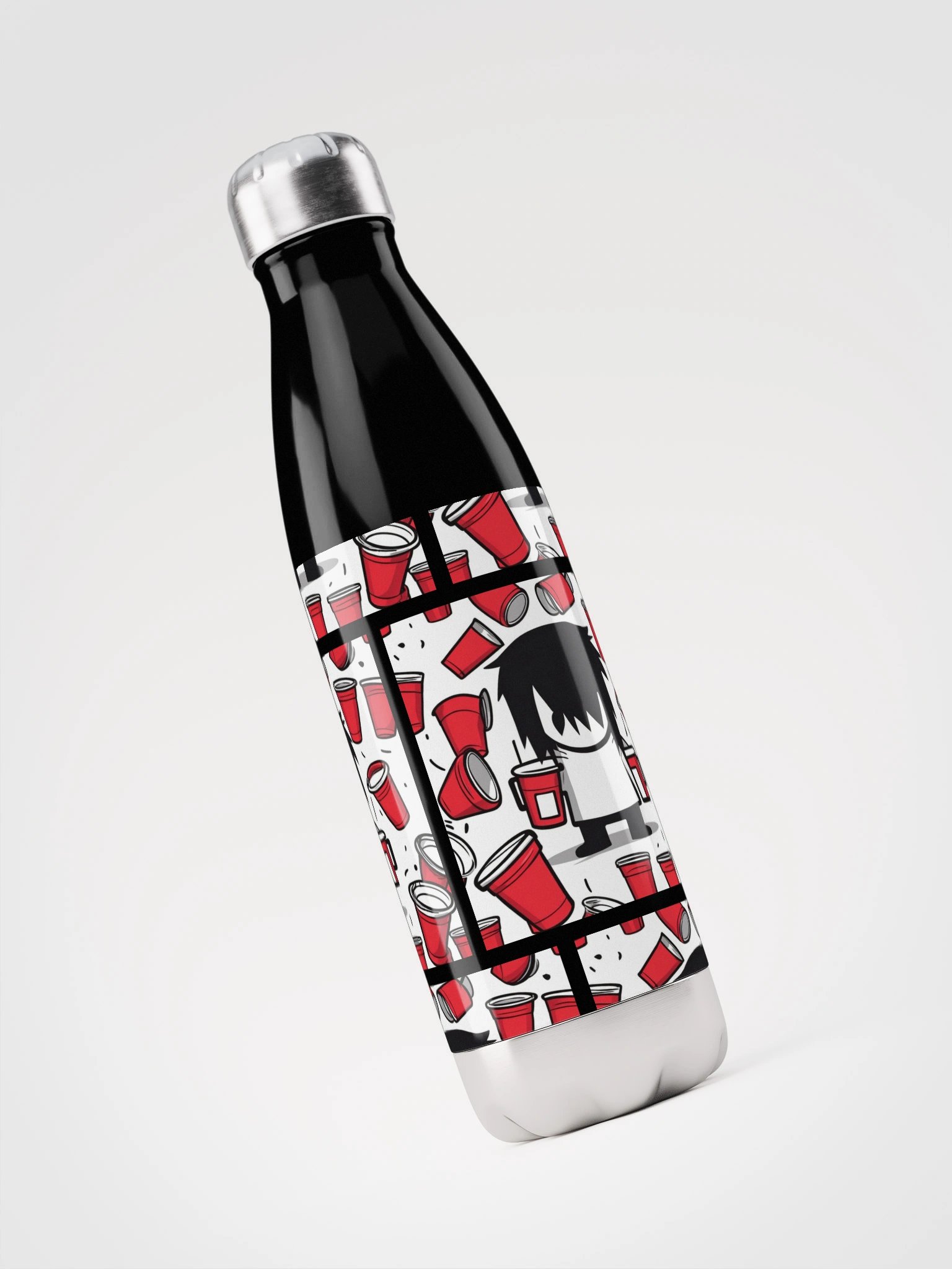 Cup-Loving Cartoon Stainless Steel Water Bottle product image (3)