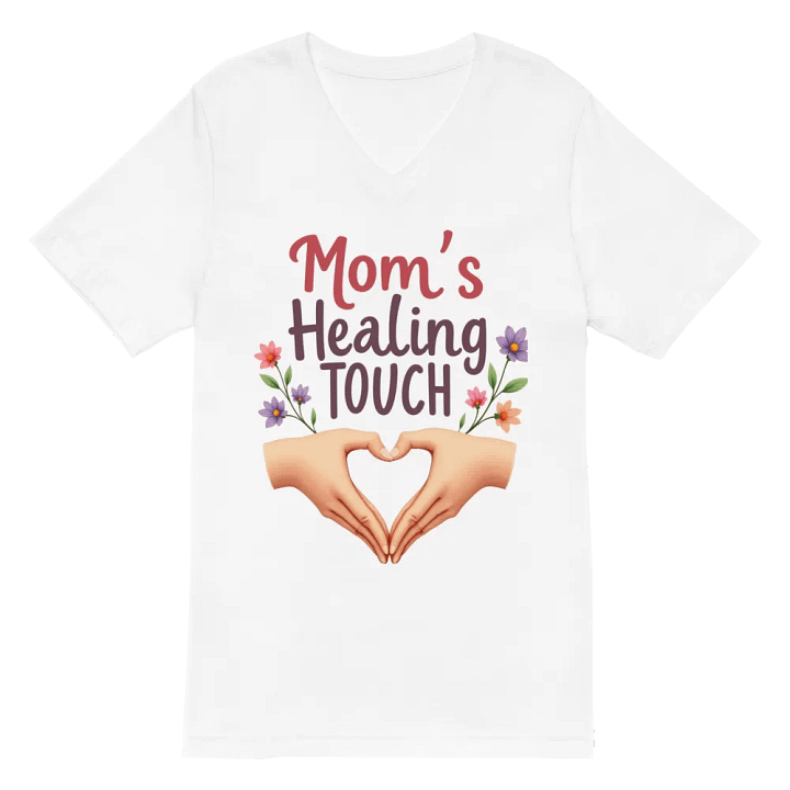 Mom's Healing Touch V-Neck Tee product image (6)
