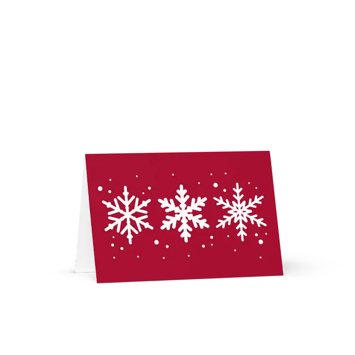 White Snowflakes Greeting Card product image (1)