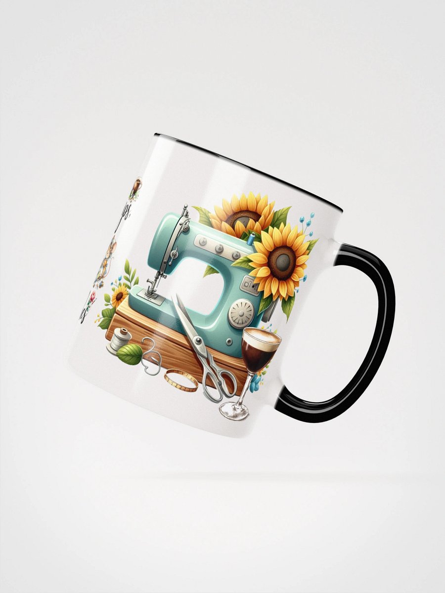 Sips Snips and Stitches Ceramic Mug product image (3)