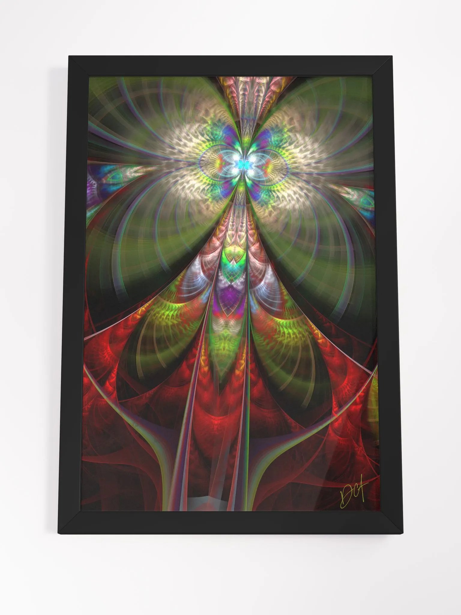 Red Schmetterling Soul - Framed Matte Poster product image (4)