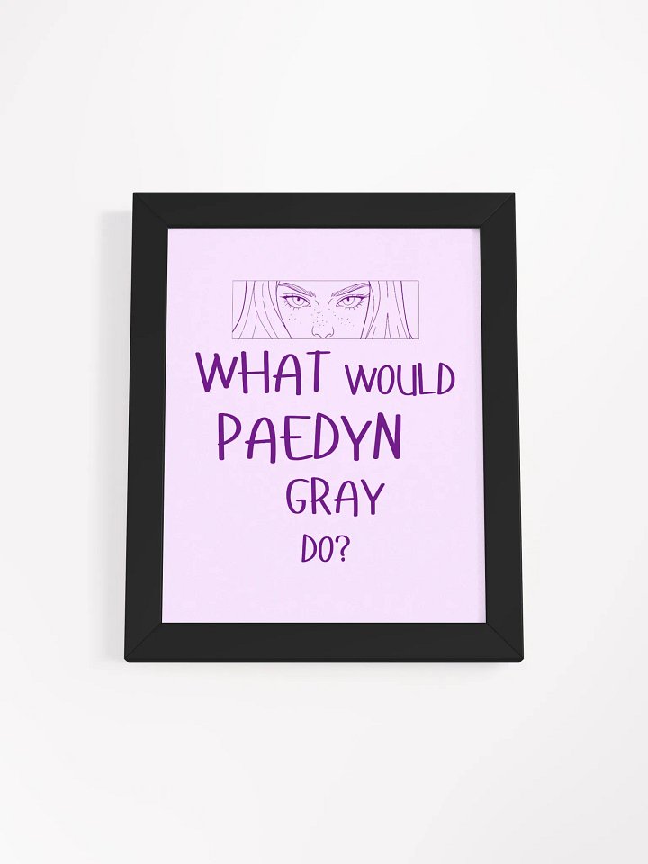 Paedyn Gray Framed Poster product image (2)