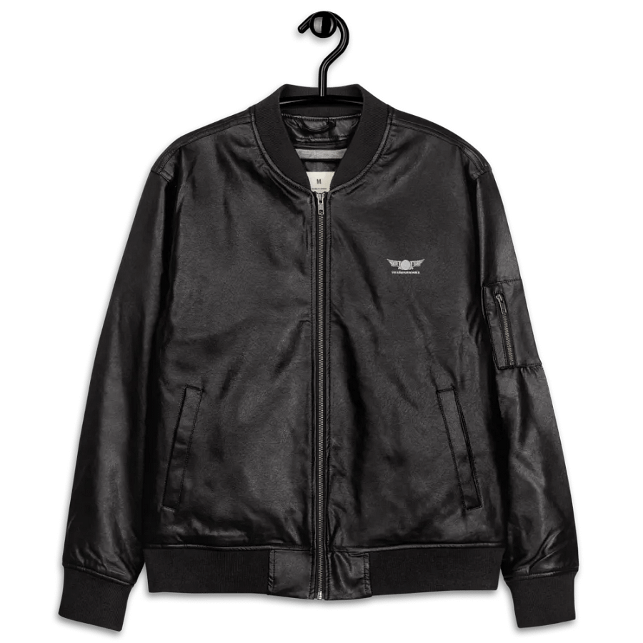 Shadowplay Faux Leather Bomber product image (11)