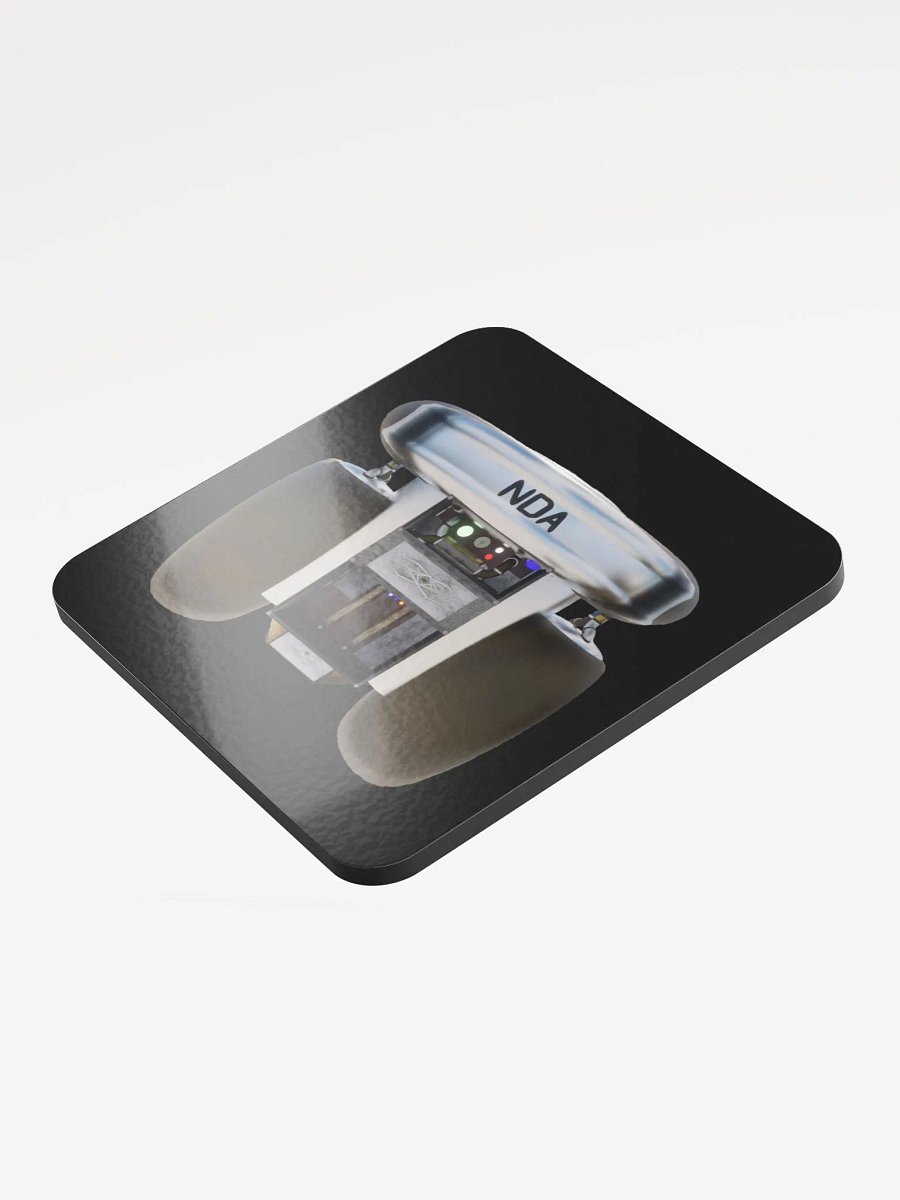 NDA Jetpack Black Glossed Cork Coaster product image (3)