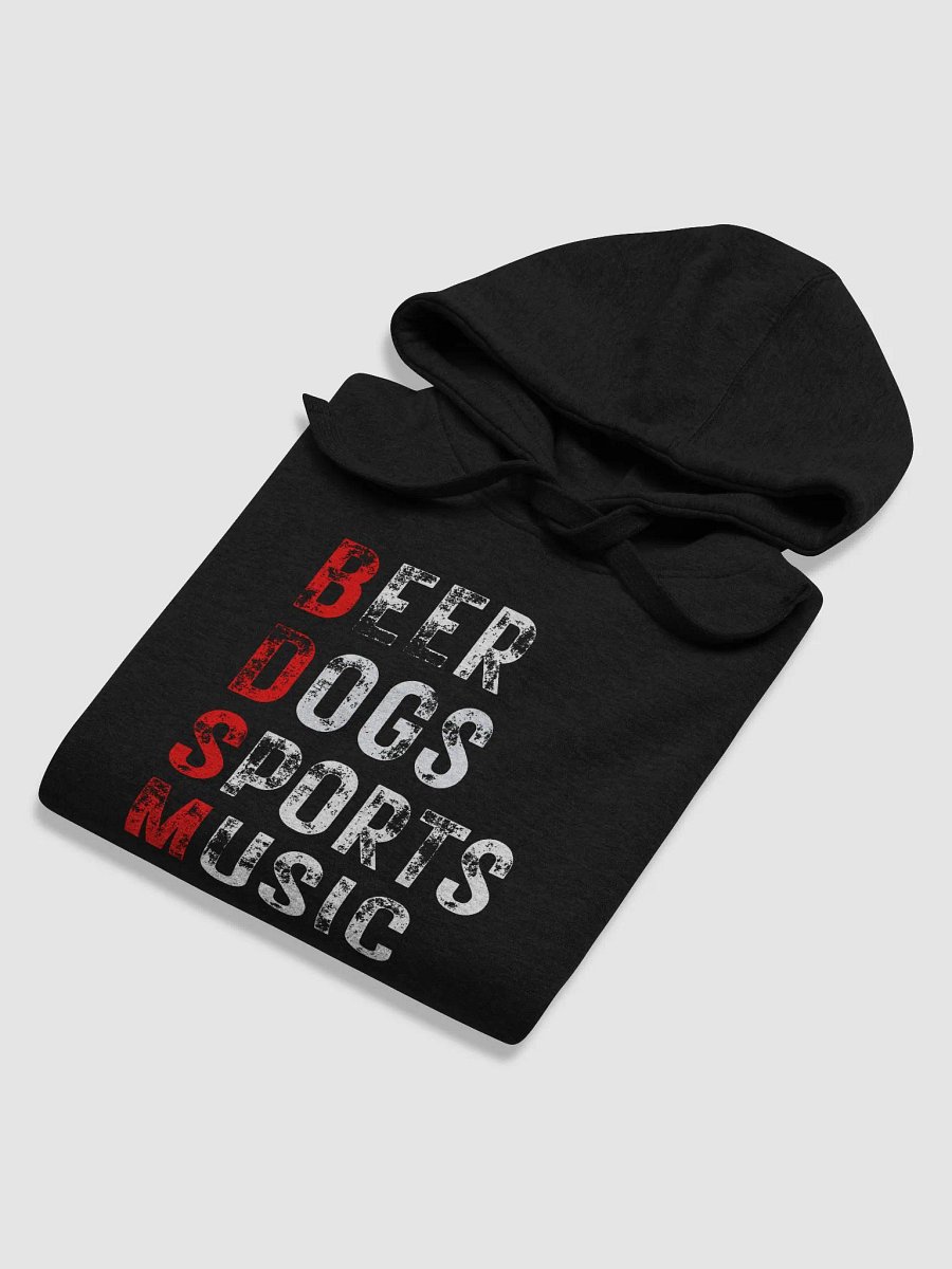 Beer Dogs Sports Music Hoodie – Funny Red BDSM Gift for Men and Women product image (3)