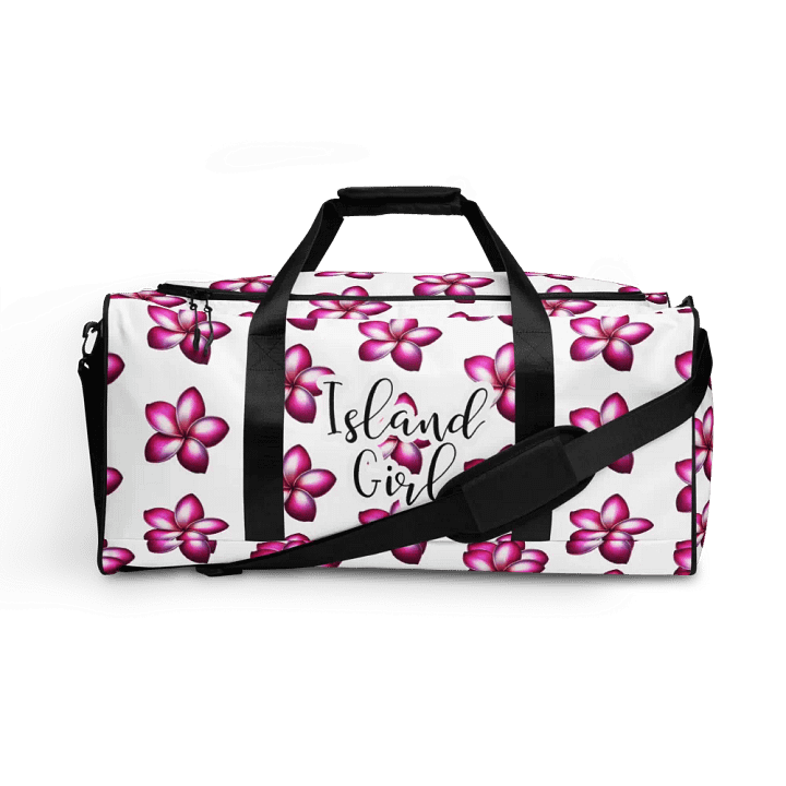 Island Girl Plumeria Duffle Bag - Tropical Bliss for Your Adventures product image (1)