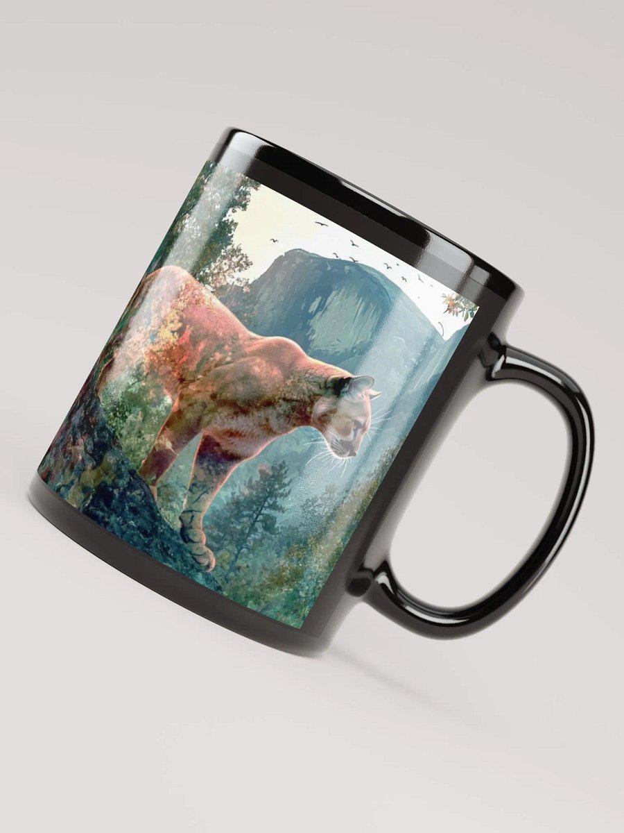 Mountain Lion, Black Glossy Mug product image (6)