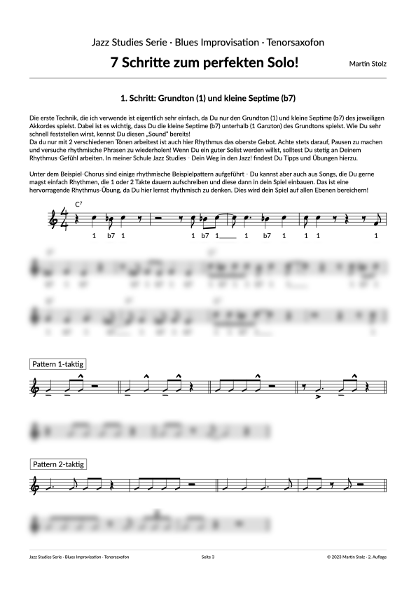 7 Schritte zum perfekten Blues Solo - Tenorsax product image (3)