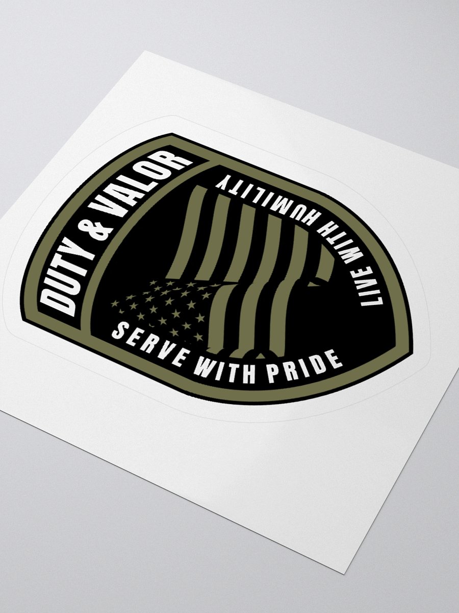 Duty and Valor Classic Logo - Kiss Cut Sticker product image (9)