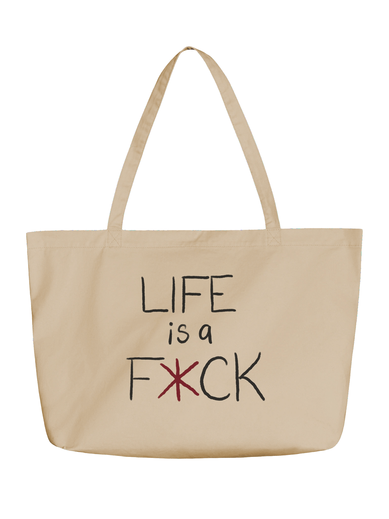 LIFE IS A F*CK I WISH YOU LUCK Tote product image (2)