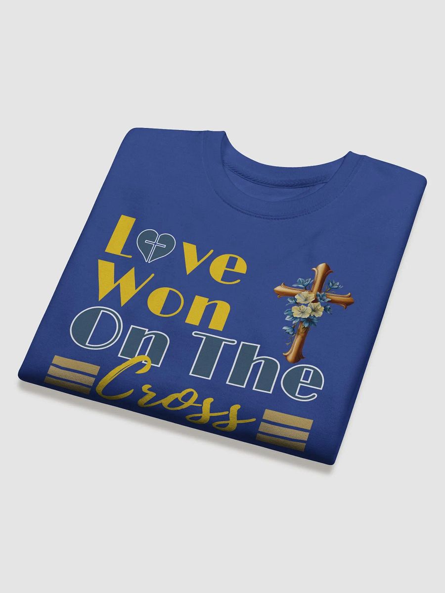Love Won On The Cross, Christian Faith, Heritage Sweater product image (4)